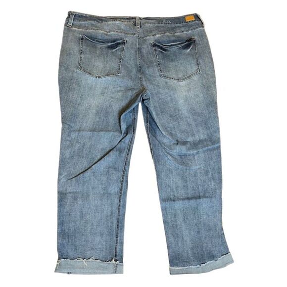 Seven7 Weekend Slim Fit Cropped Stretch Jeans Women's Size 24W - Picture 5 of 8